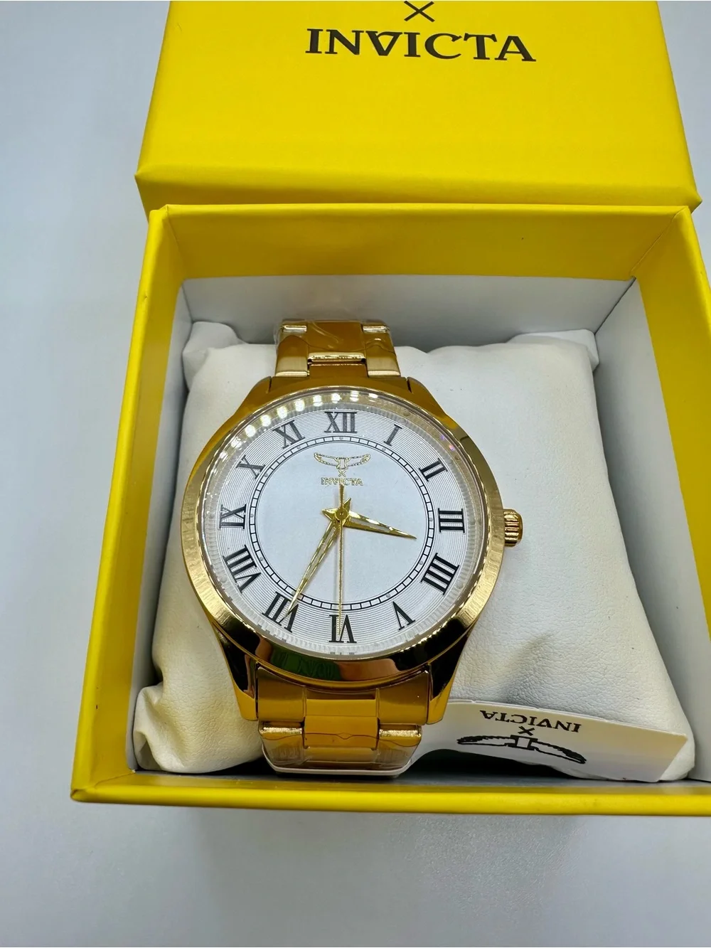 NEW IN BOX I by Invicta Specialty Men’s Gold Link Watch 42mm 69884